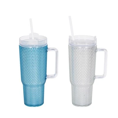 Tazza tal-ġel tal-plastik iżolata tal-ħajt doppju ta '700ML għal Durian Cup Bear bil-flixkun tat-tiben tal-plastik tal-manku għax-xorb