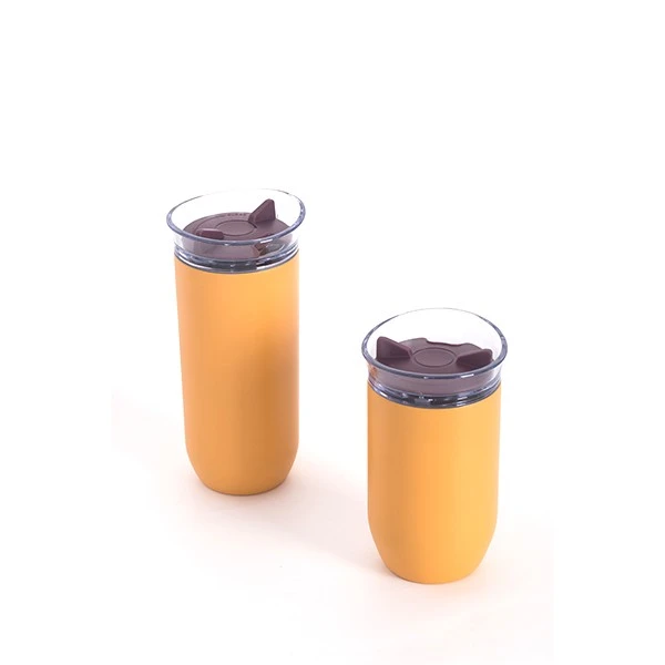 SS304 Stainless Steel Coffee Cup For Office Vacuum Mugs Thermal Insulation Cup With Direct Drinking Lid