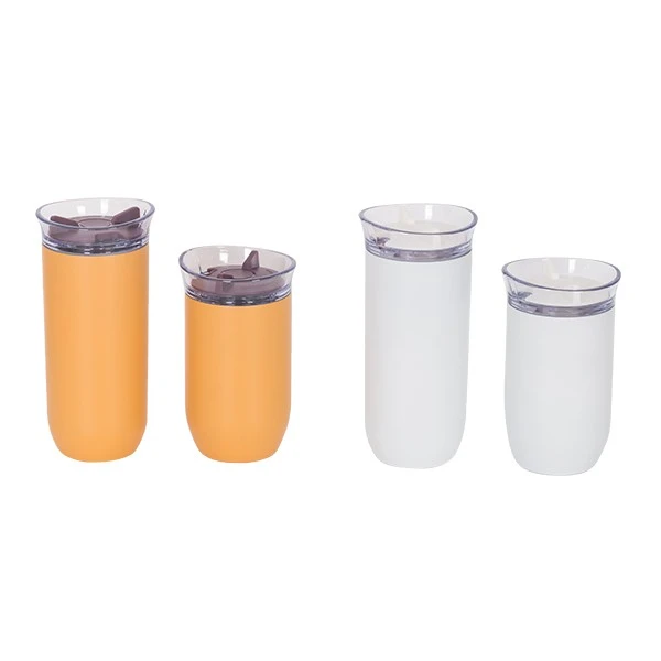 SS304 Stainless Steel Coffee Cup For Office Vacuum Mugs Thermal Insulation Cup With Direct Drinking Lid