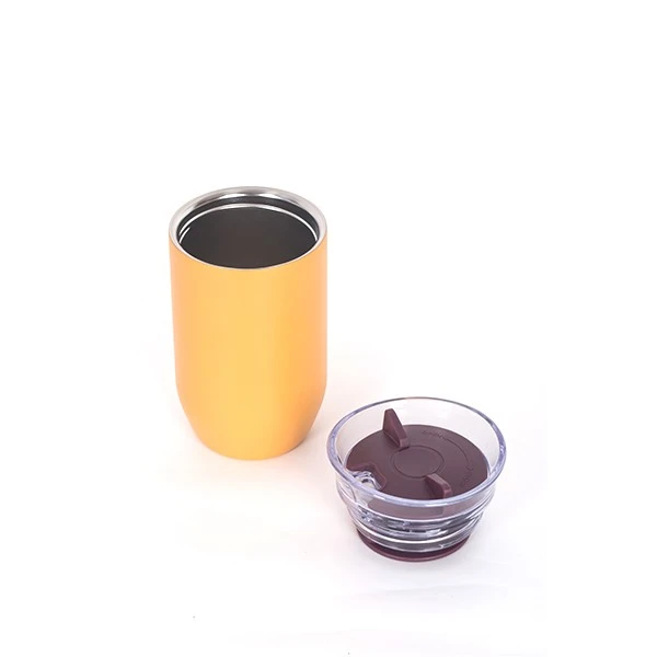 SS304 Stainless Steel Coffee Cup For Office Vacuum Mugs Thermal Insulation Cup With Direct Drinking Lid