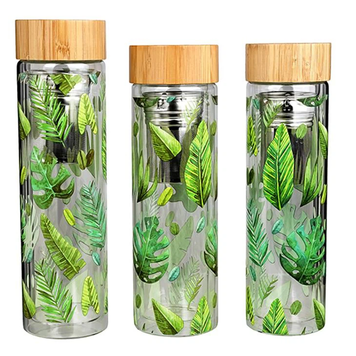 Stampar tat-Te Flixkun tal-Ħġieġ Bil-Infuser tat-Te